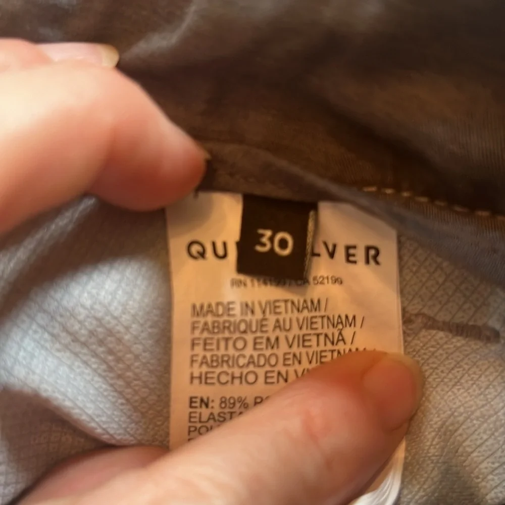 Men’s Quiksilver Amphibian Gray shorts, Sz 30, NICE!!! - Picture 7 of 7